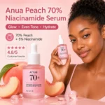 Anua Peach Niacinamide Serum 30ml Brightening Hydrating Glow Booster