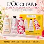 L'Occitane Floral Hand Cream Trio Neroli Sakura Rose