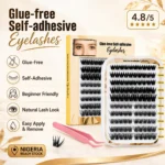 Glue-free lashes for easy, natural eye beauty.