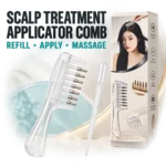 Scalp Treatment Applicator Comb Refillable Massage Dispenser